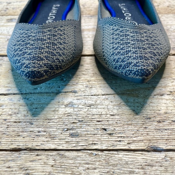 Rothy’s The Point Flats Walnut Python Brown Black Knit Sz 8.5 Retired Rare - Picture 7 of 11